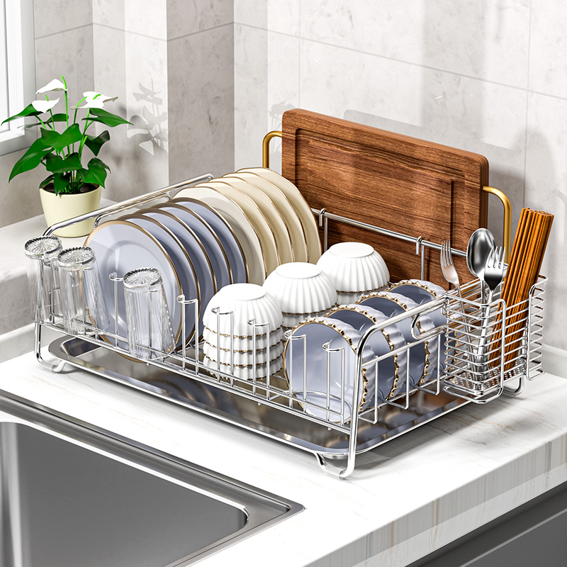 Kitchen Utensil Holder - Égouttoir à vaisselle en acier inoxydable
