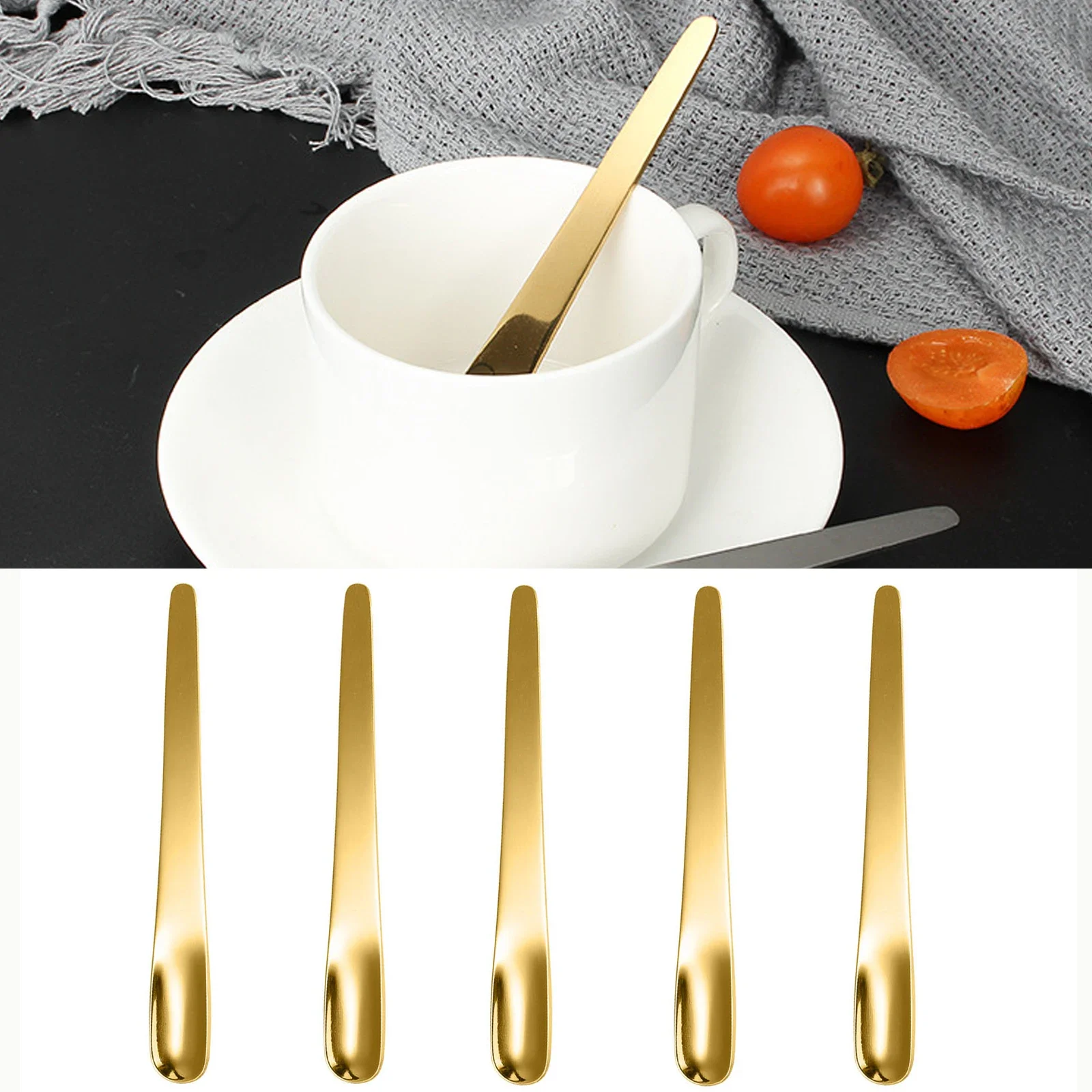 Kitchen Gadgets Blender - Cuillère à Café Plate en Acier