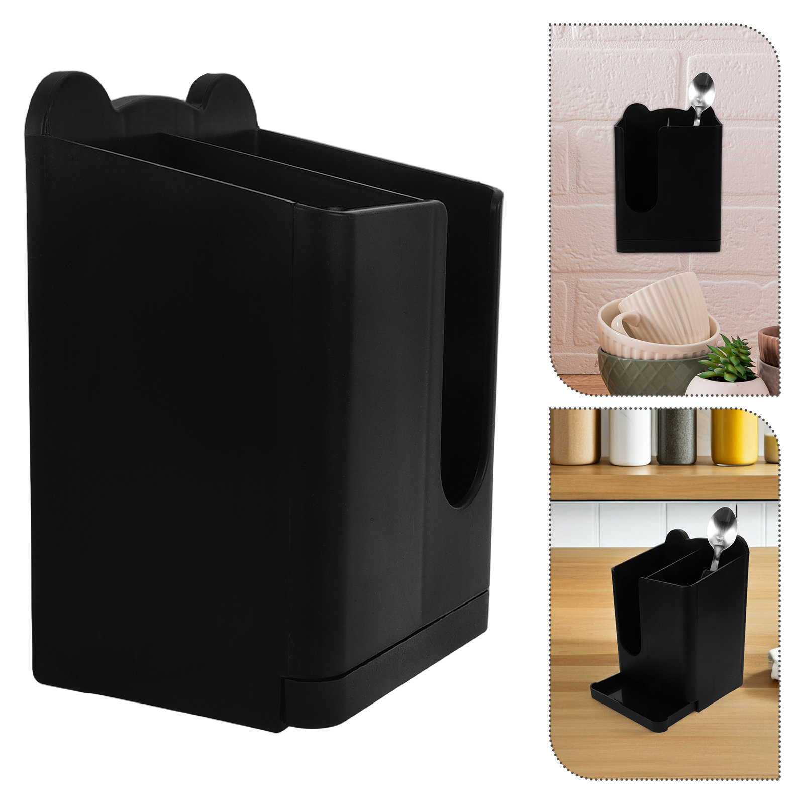 Kitchen Utensil Holder - Lot de 2 supports muraux pour