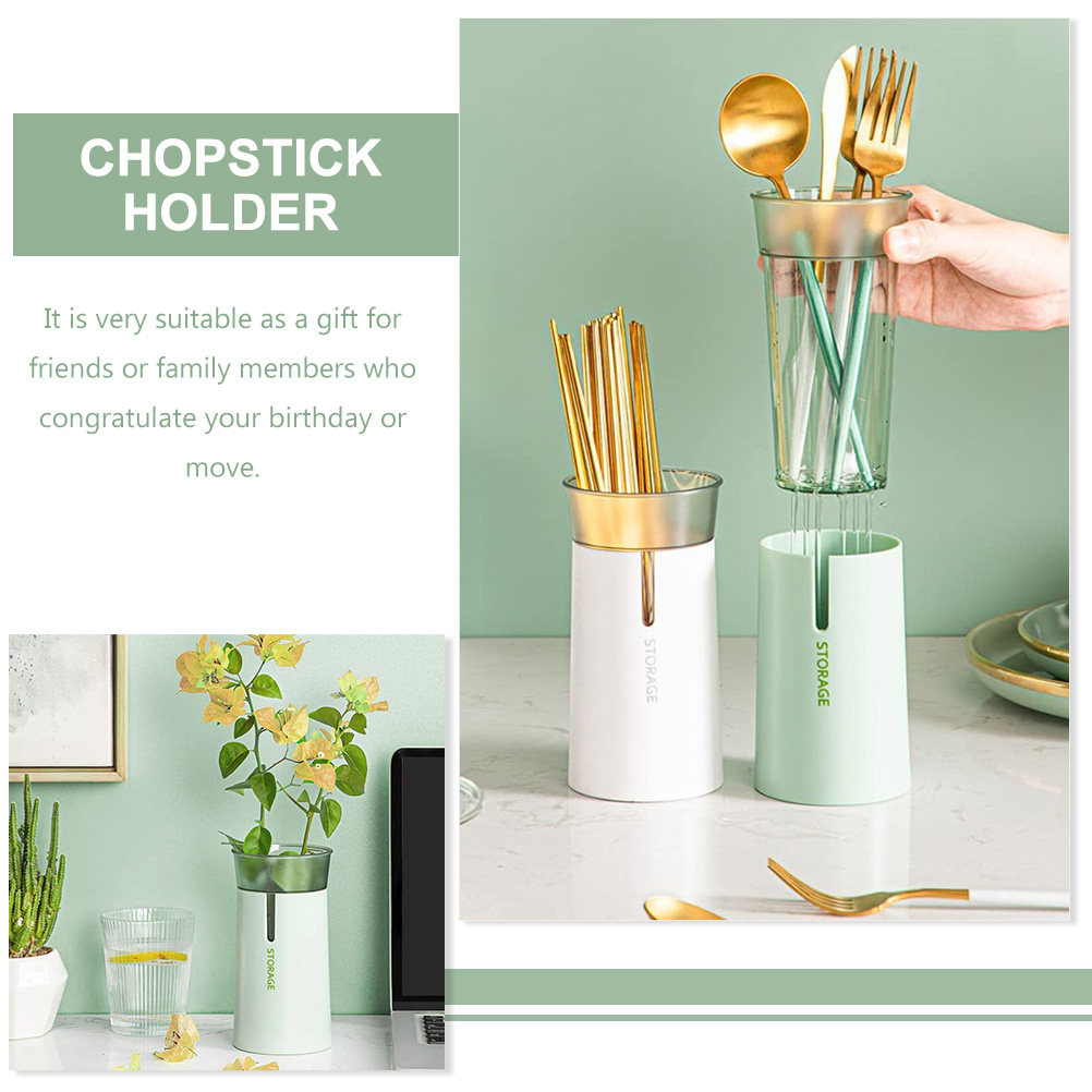Tube de rangement double couch - Kitchen Utensil Holder avis et prix