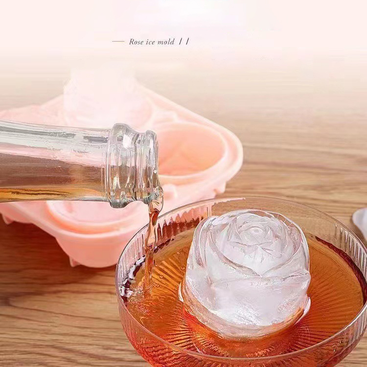 Moules à glace Rose 3D, 4 trou - Kitchen Utensil Holder avis et prix