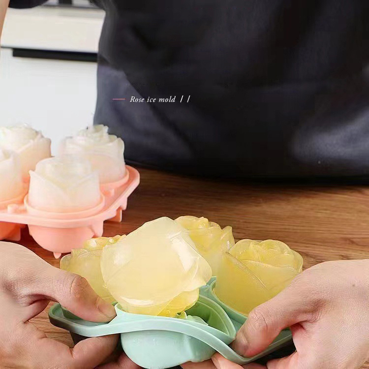 Moules à glace Rose 3D, 4 trou - Kitchen Utensil Holder avis et prix