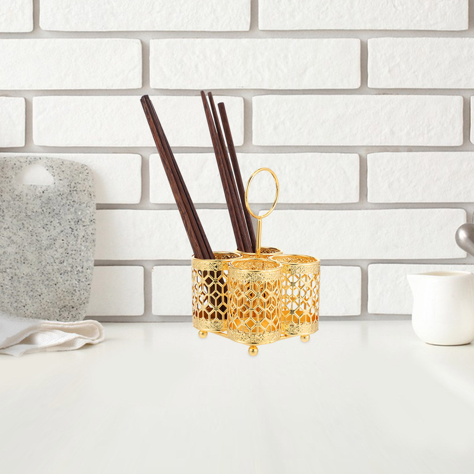 Porte-baguettes mural en fer a - Kitchen Utensil Holder avis et prix